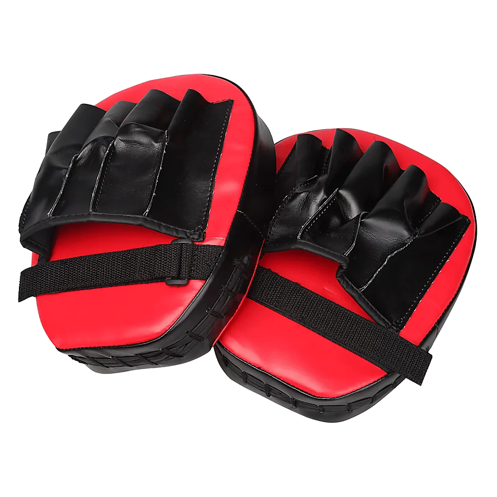 2 x Thai Boxing Punch Focus Gloves Kit Training Red & Black