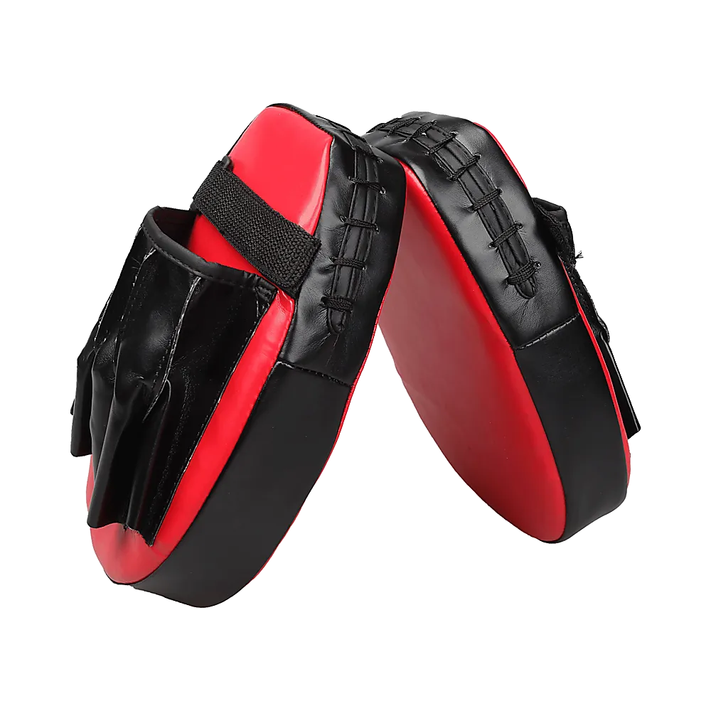 2 x Thai Boxing Punch Focus Gloves Kit Training Red & Black