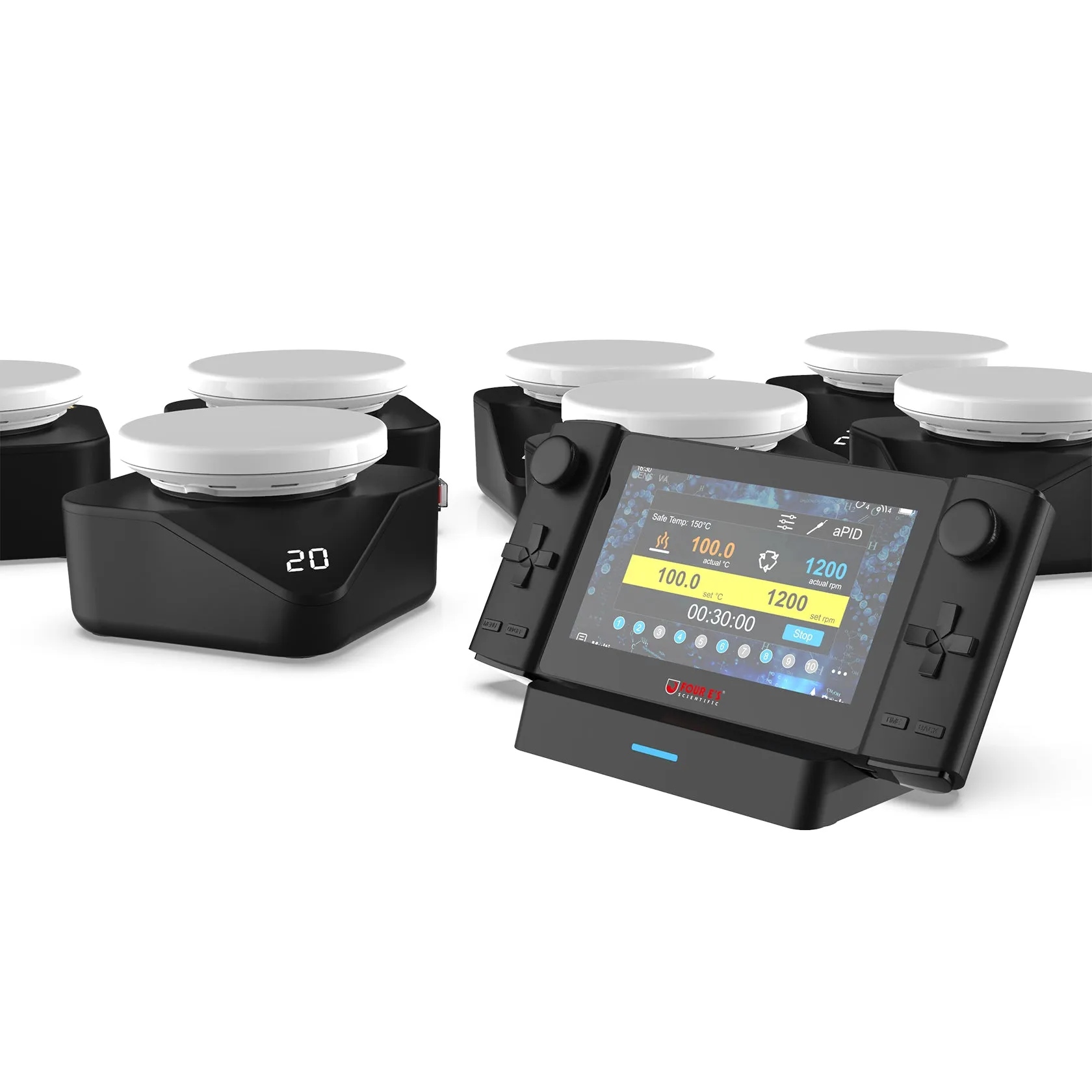 5" Multi Magnetic Hotplate Stirrers With Hub Control