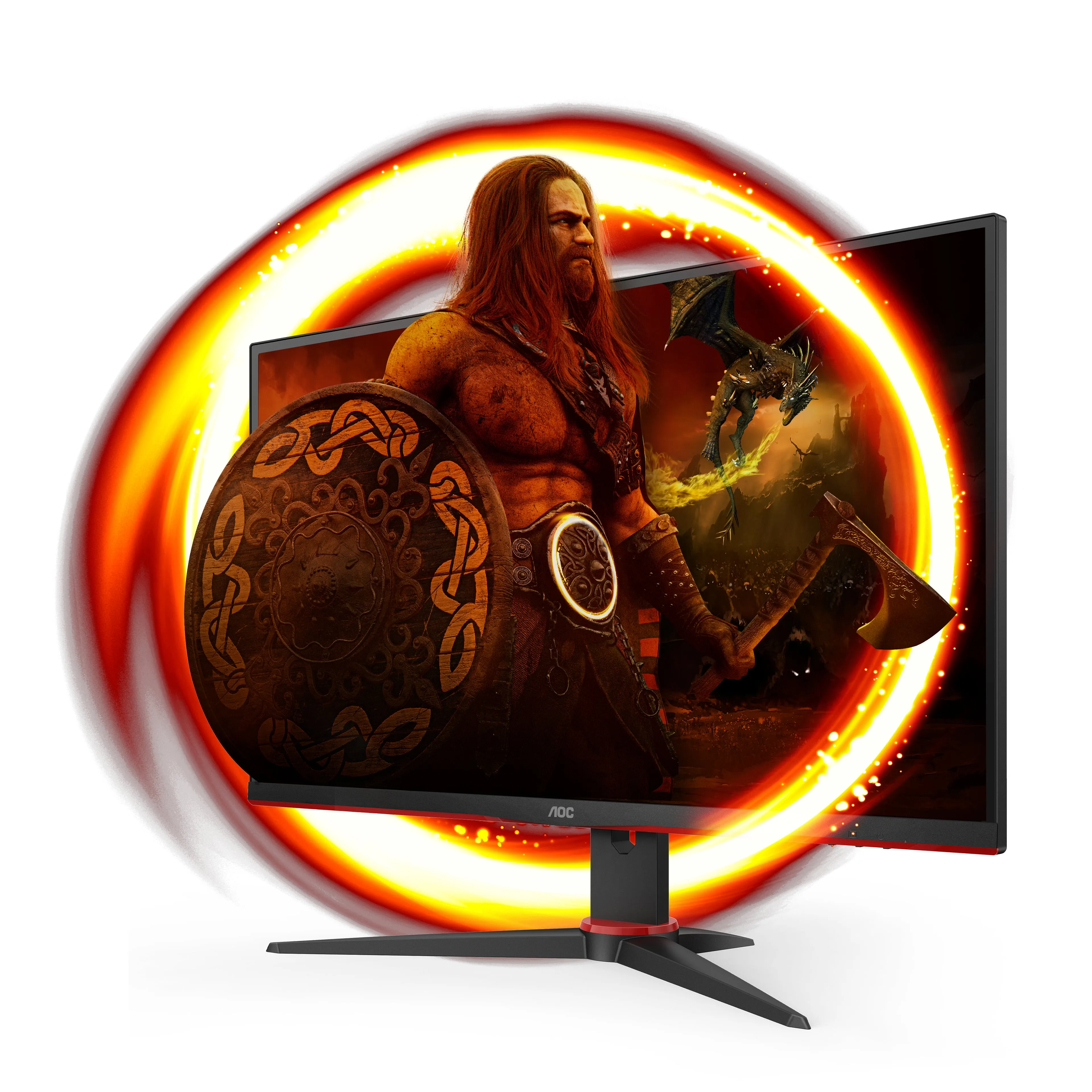 68,6Cm/27" (2560X1440) Aoc Gaming G2 Q27g2e/Bk Qhd Led 155Hz 1Ms 2Xhdmi Dp Black/Red