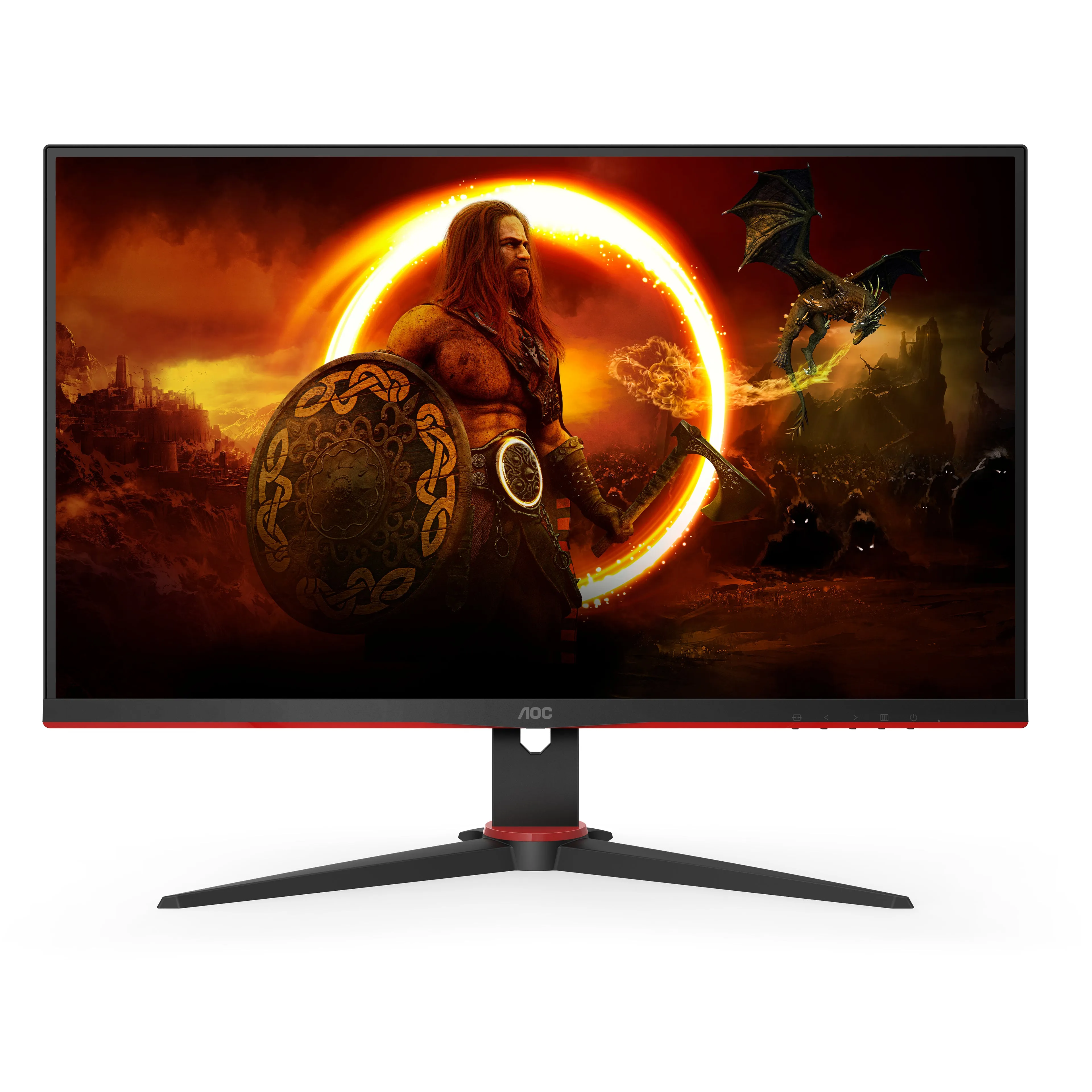 68,6Cm/27" (2560X1440) Aoc Gaming G2 Q27g2e/Bk Qhd Led 155Hz 1Ms 2Xhdmi Dp Black/Red