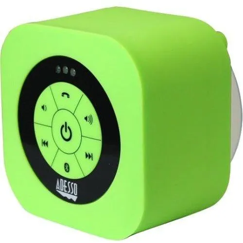 Adesso Xtreams1g Green Waterproof Bluetooth Speaker Adesso Xtreams1g Portable Waterproo