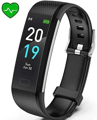 Akasma Fitness Tracker HR, S5 Activity Tracker Watch with Heart Rate Monitor, Pedometer IP68 Waterproof Sleep Monitor Step Counter