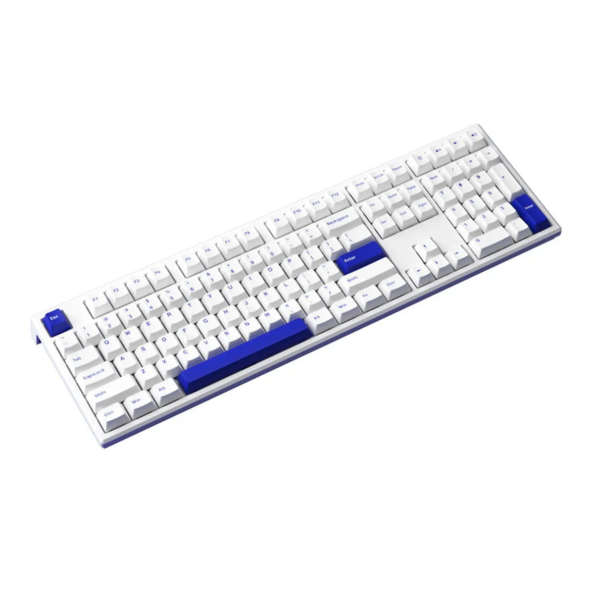 Akko MG108B Blue On White Multi-Mode RGB Hot-Swappable Mechanical Keyboard (V3 Cream Blue Pro)