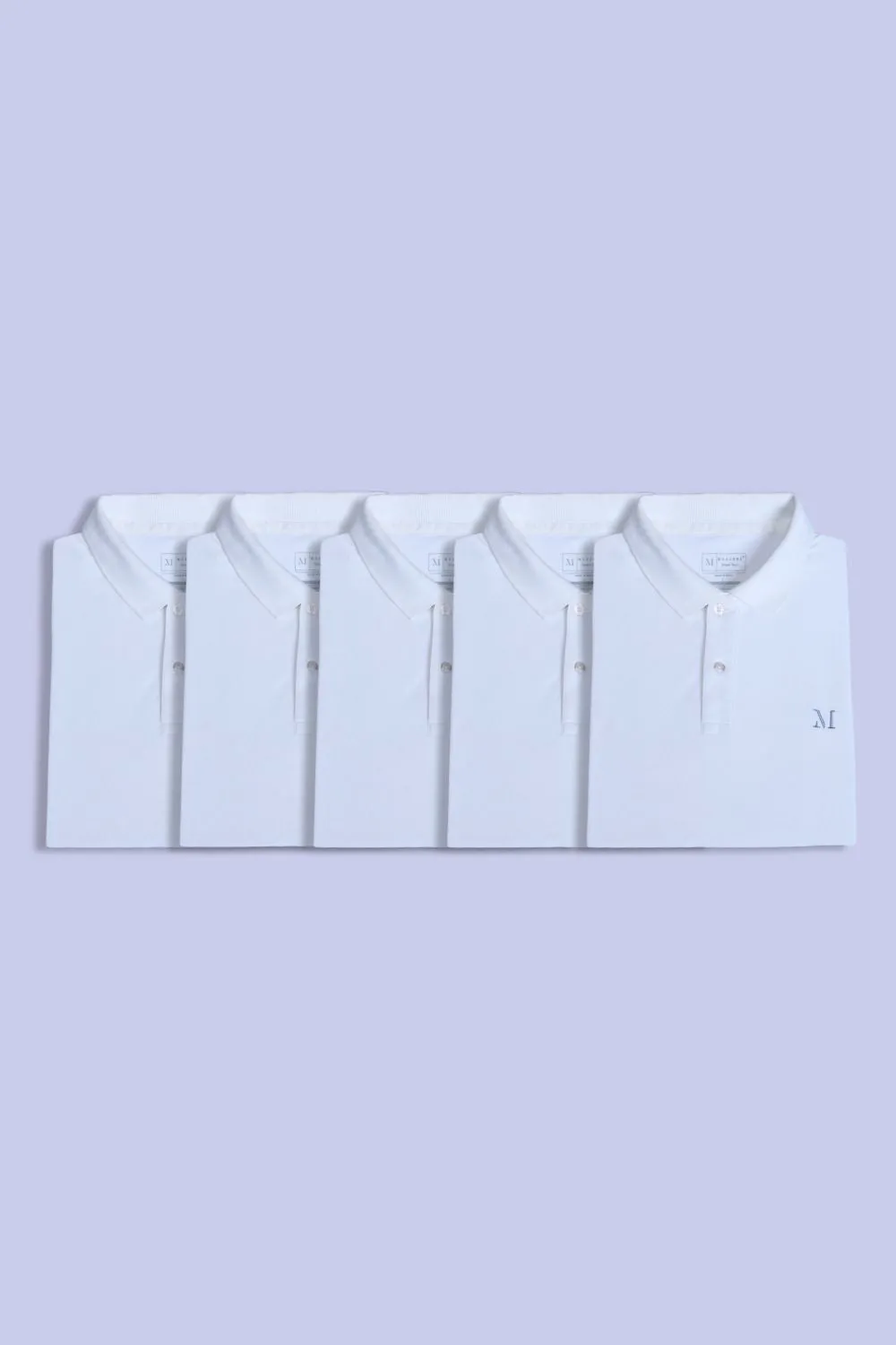 All Whites Polos Pack Of 5