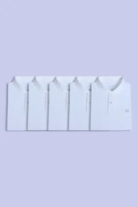 All Whites Polos Pack Of 5