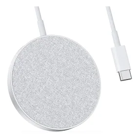 Anker - PowerWave Select  Magnetic Charging Pad - Silver