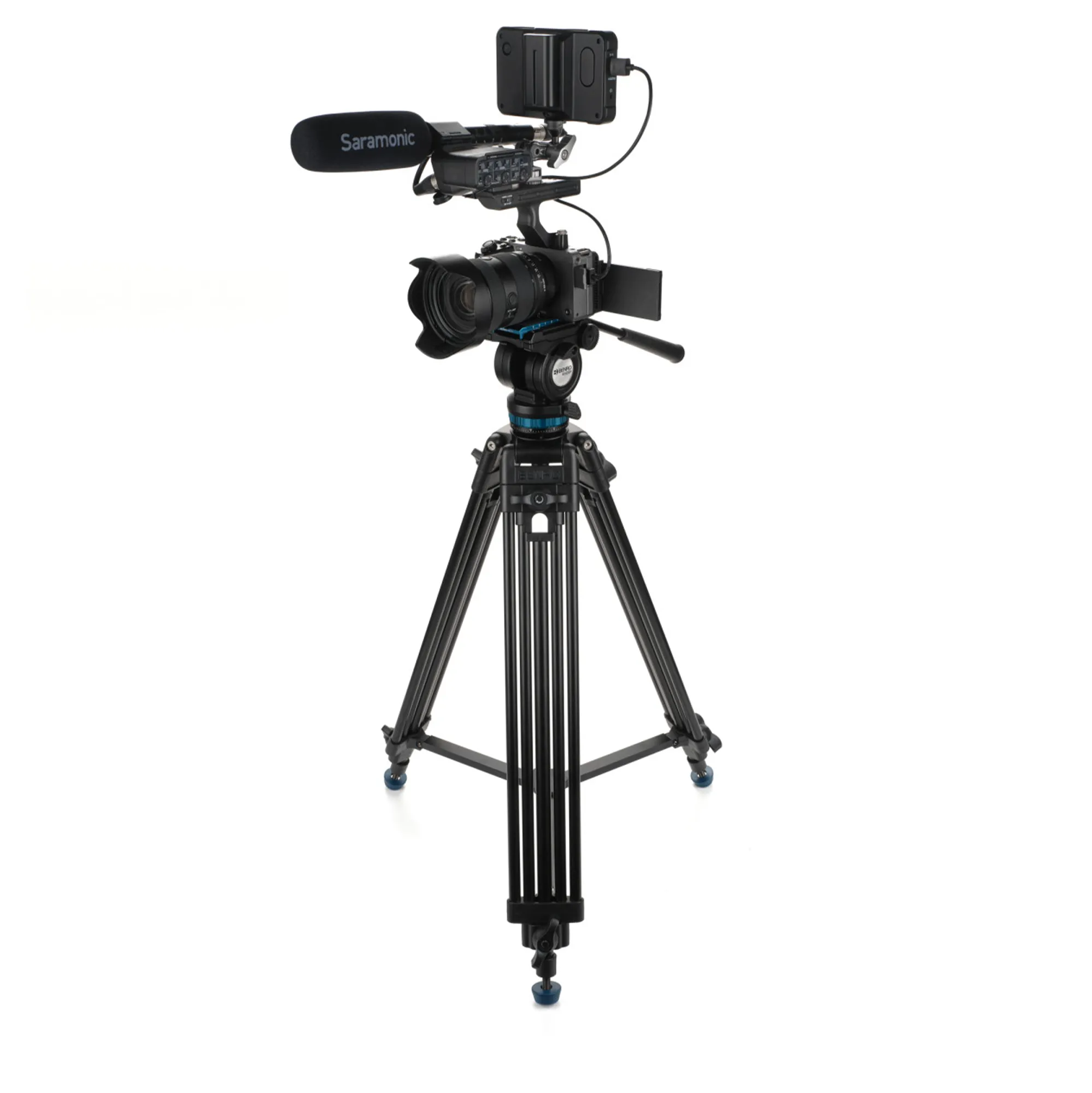 Benro KH25PC Video Tripod Kit with Head, 61.6"