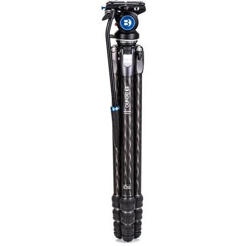 Benro Tortoise Carbon Fiber 3 Series Tripod System with S4Pro Video Head