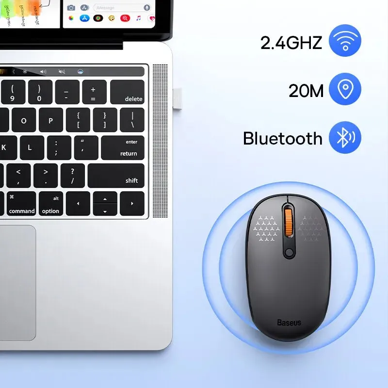 Best Wireless Mouse-Baseus F01B-Bluetooth 5.0 Mouse 1600 DPI Silent