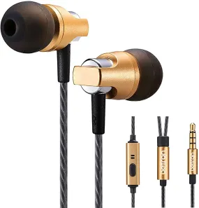 Betron KRTE60 Noise Isolating Earphones In Ear Headphones Hs-Free Mic Crisp Sound iPhone Samsung