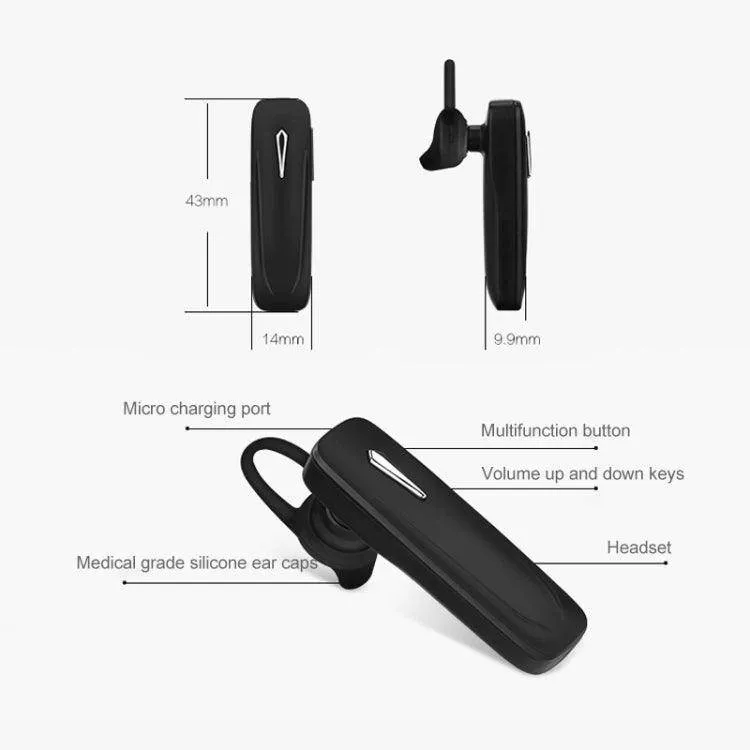 Bluetooth V4.1 Wireless Stereo Headphones with Hands-Free Mic for Xiaomi and Samsung Devices