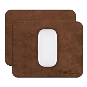 Brown PU Leather Mouse Pad for Gaming and Precise Work