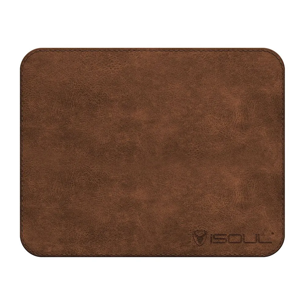 Brown PU Leather Mouse Pad for Gaming and Precise Work