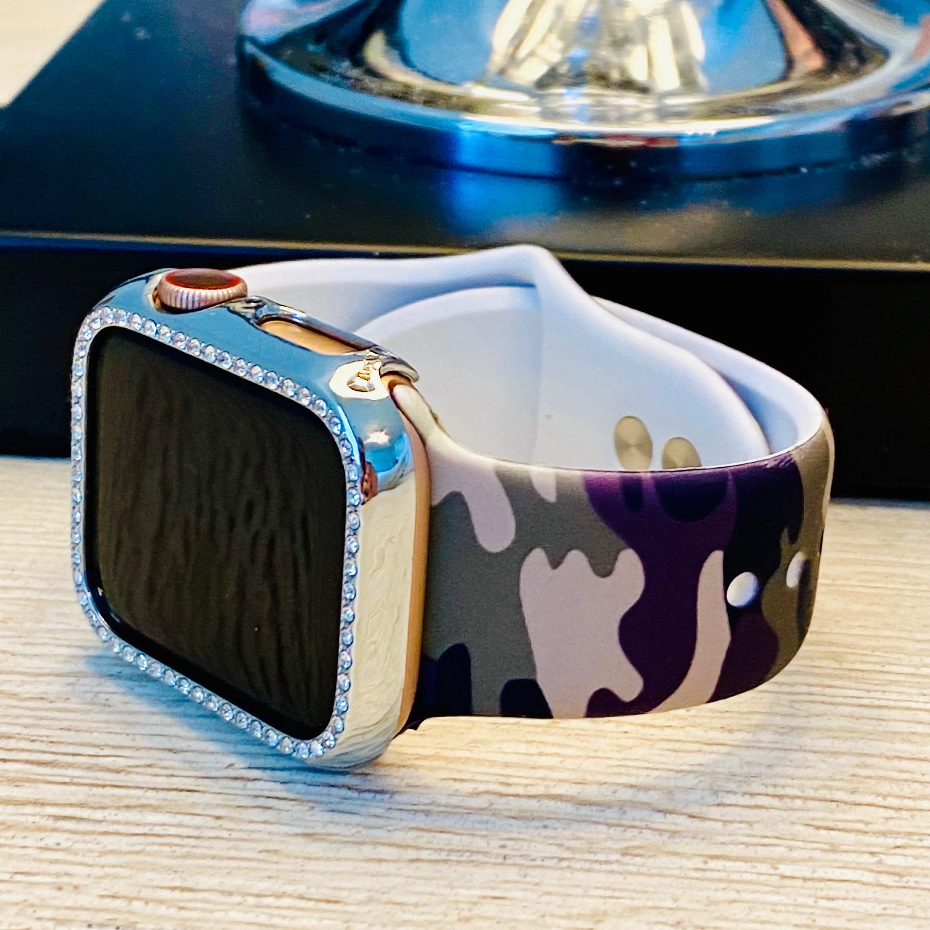 Camouflage Print Silicone Band For Apple Watch