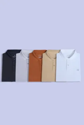 Earthy Polos Pack Of 5