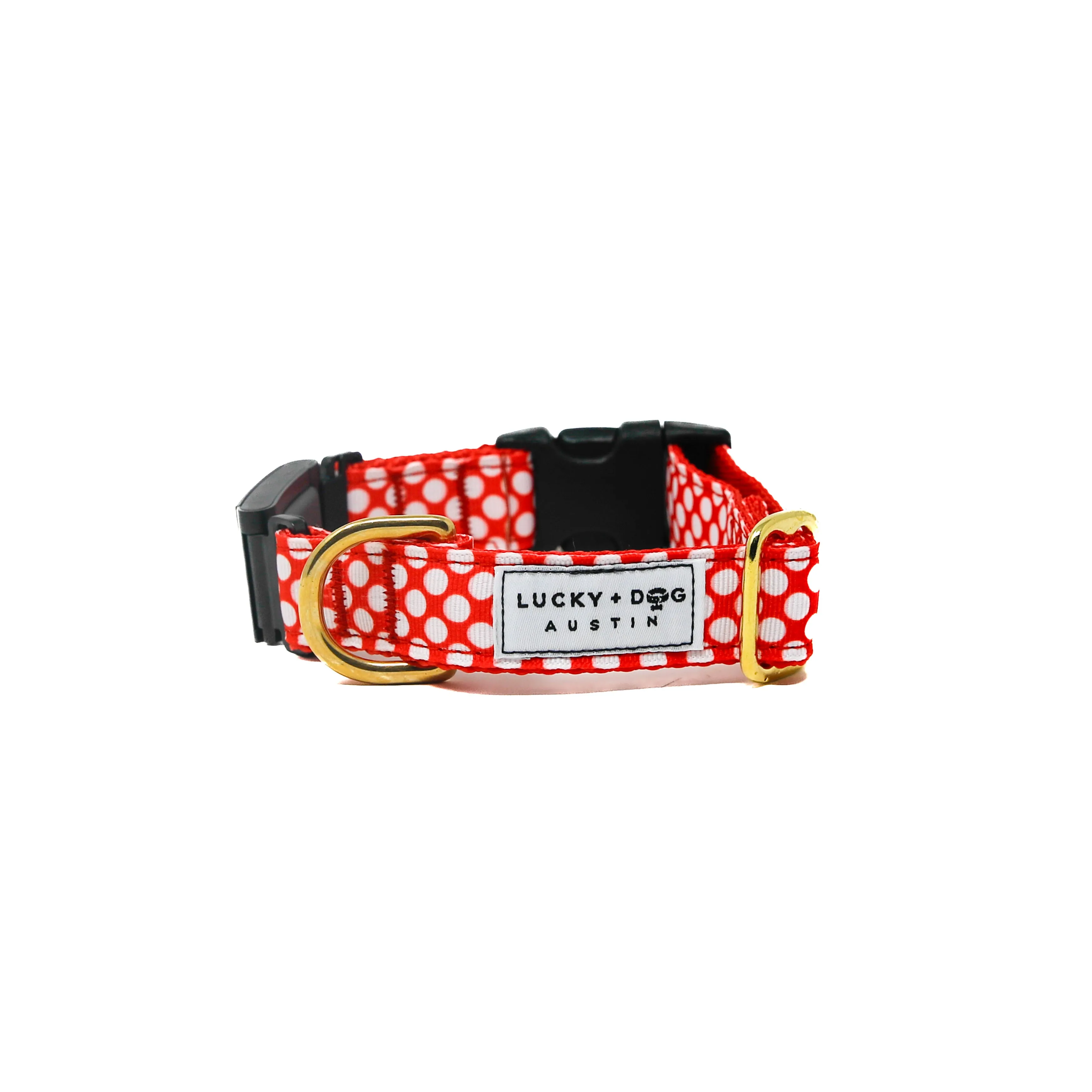 Fi Collar Band- Peppermint Polkadots