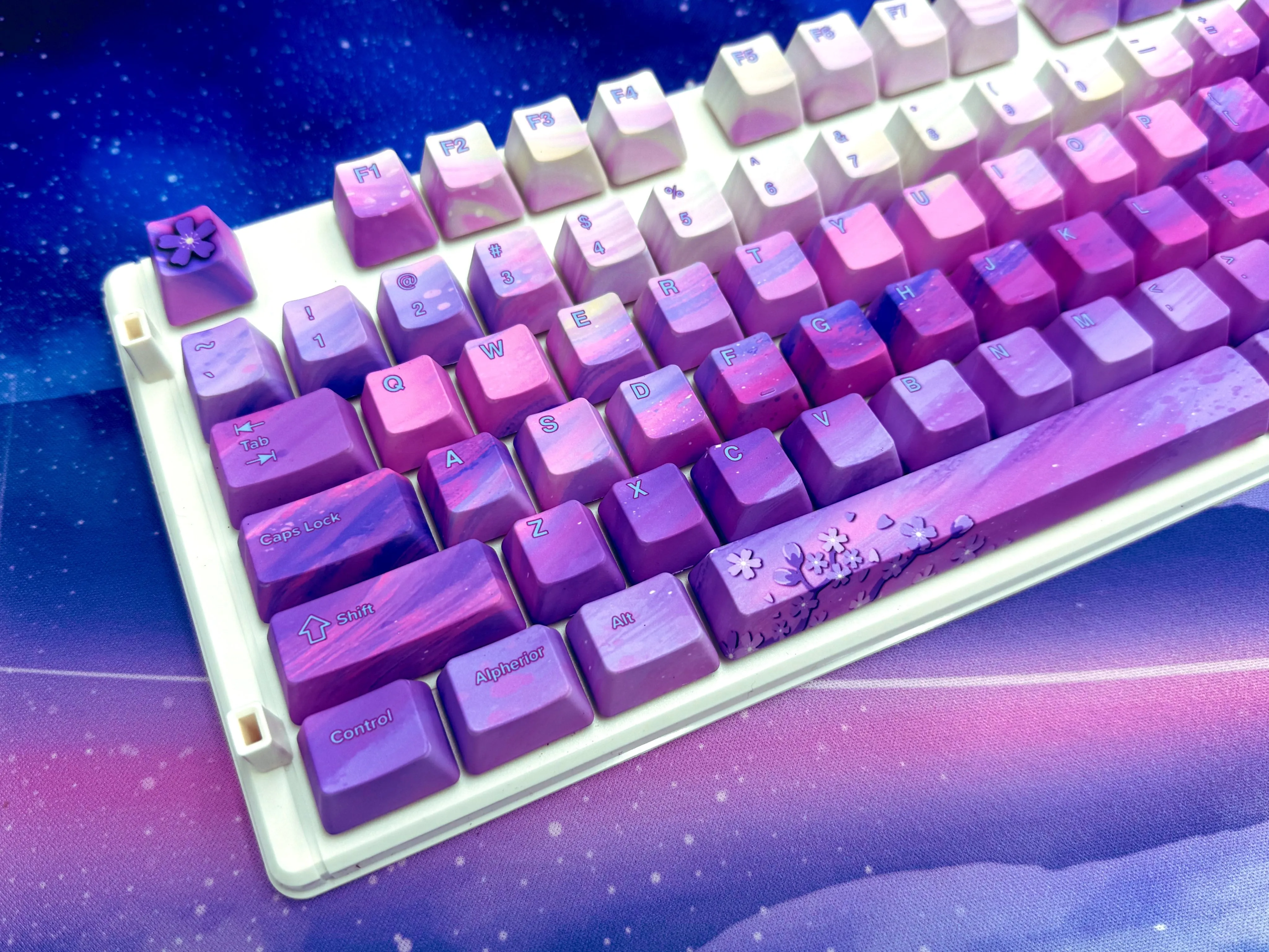 Hayabusa 60% Keyboard - Purple Sakura