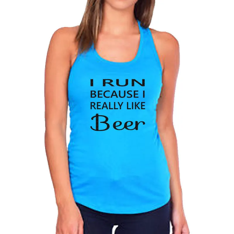 I Run Because I Really Like Beer Tank Top