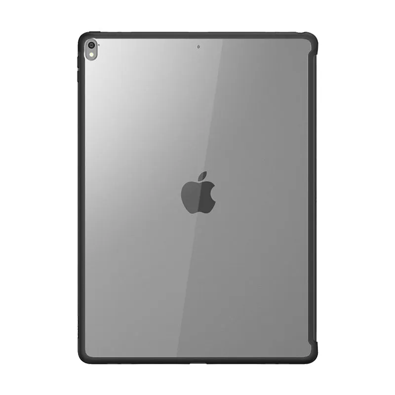 iPad 10.2 inch (2019 | 2020 | 2021) Halo Smart Keyboard Compatible Clear Bumper Case-Black