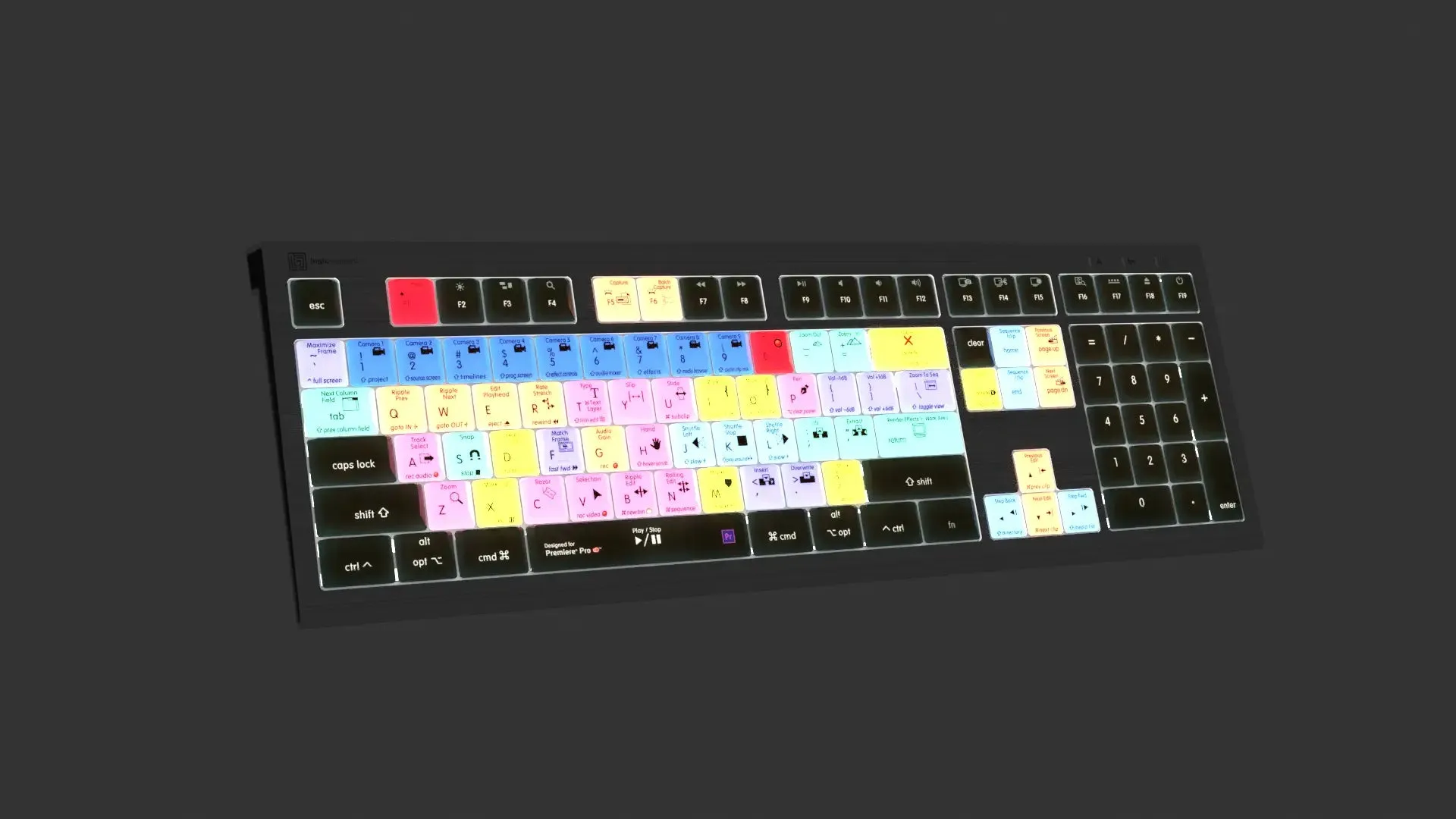 LogicKeyboard  Adobe Premiere Pro CC Astra 2 MAC US LKB-PPROCC-A2M-US