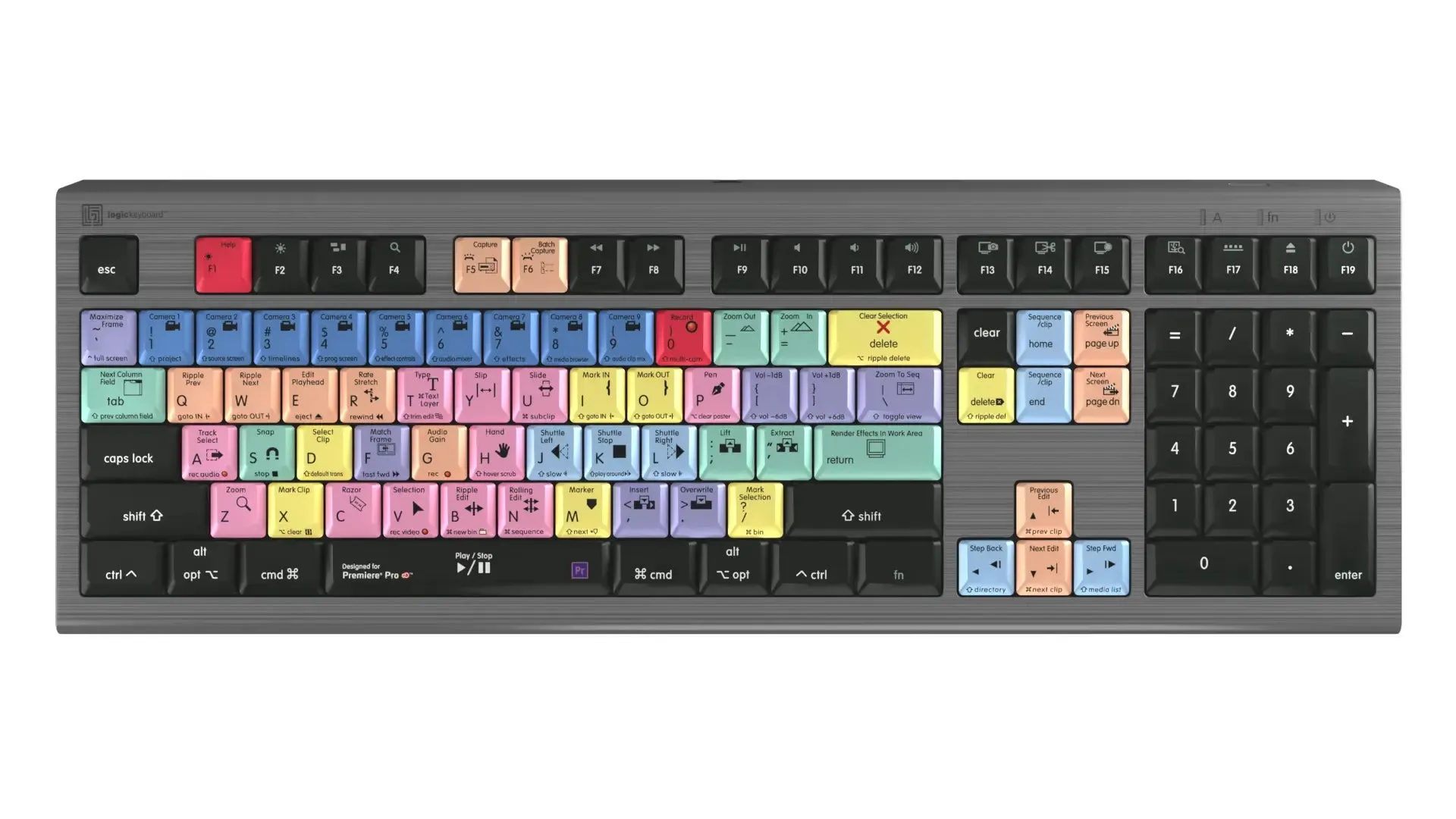 LogicKeyboard  Adobe Premiere Pro CC Astra 2 MAC US LKB-PPROCC-A2M-US