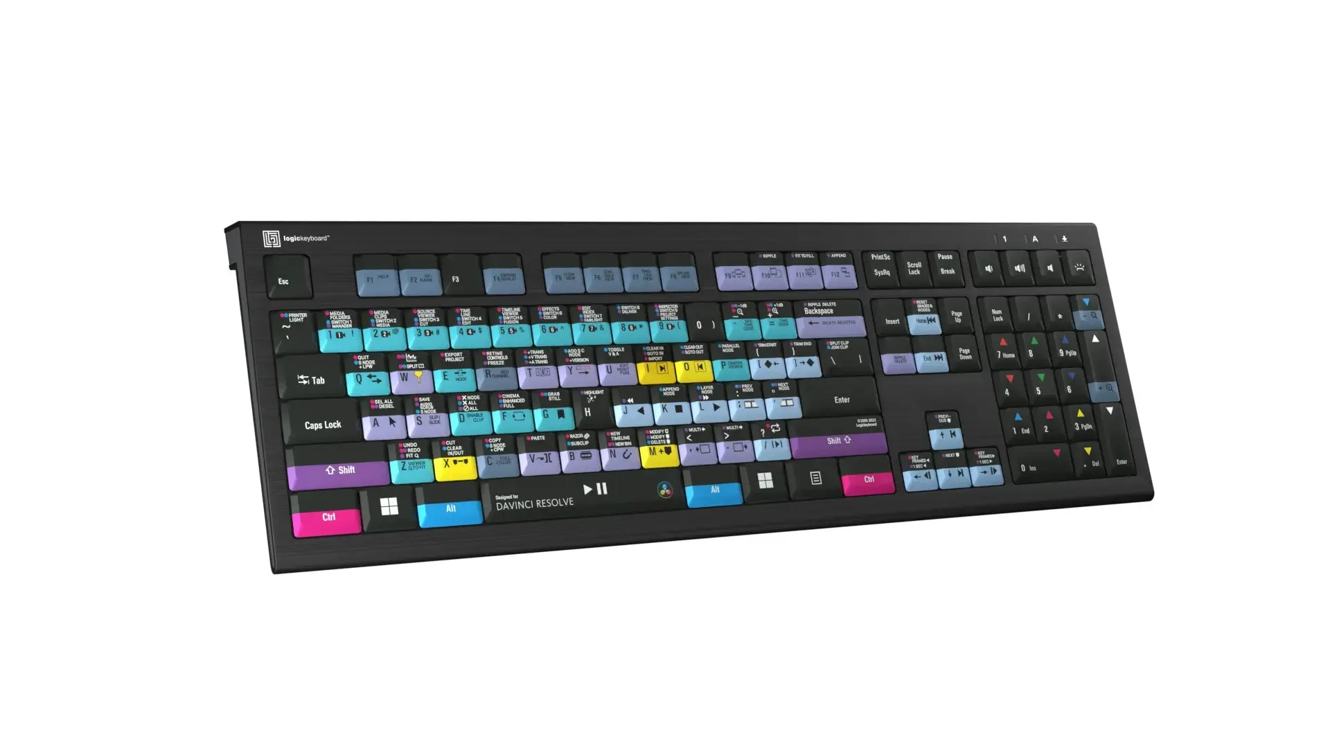 LogicKeyboard Davinci Resolve 18 PC Astra 2 US LKB-RESB-A2PC-US