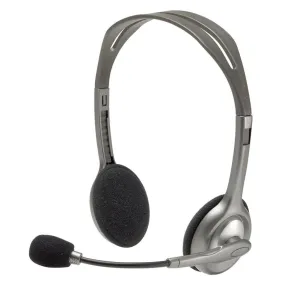 Logitech H110 stereo headset, gray