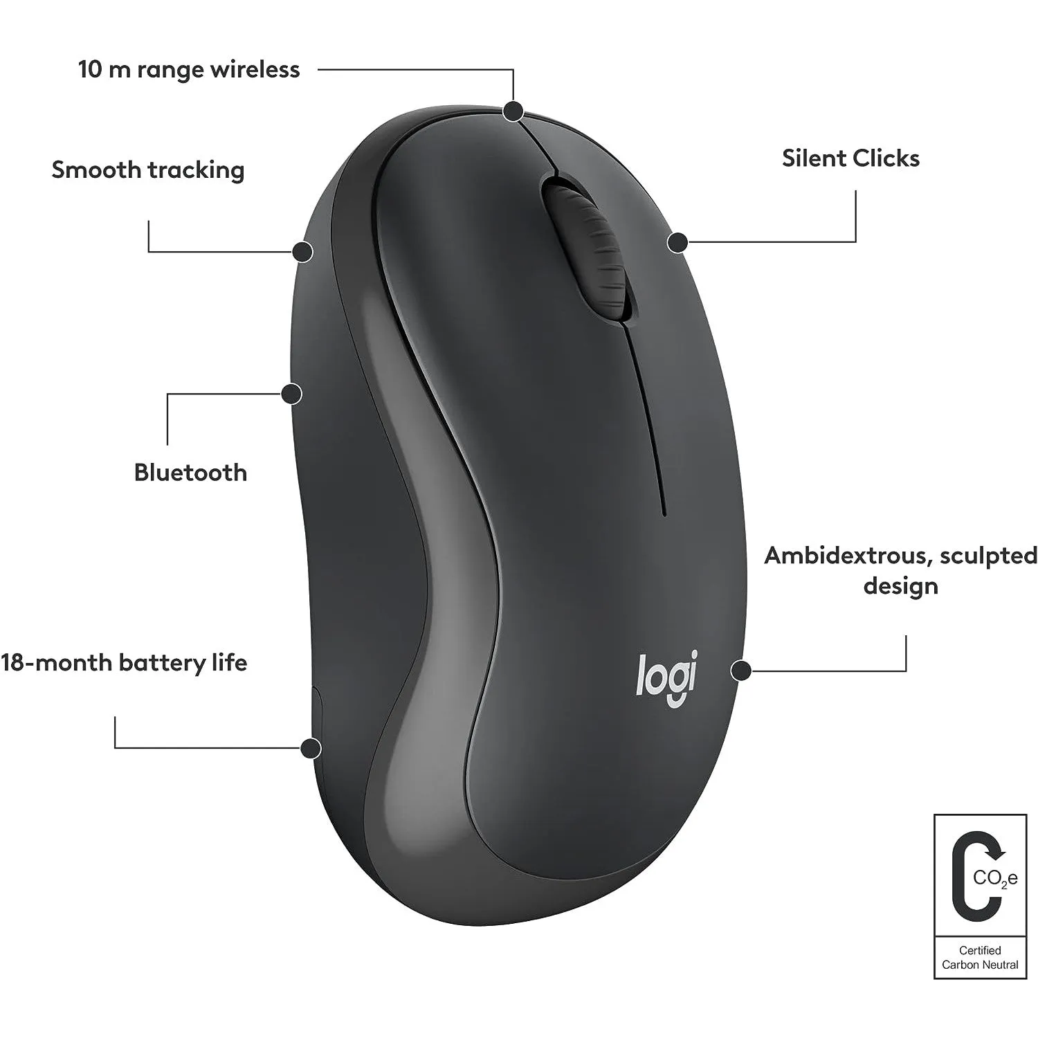 Logitech M240 Silent Bluetooth Wireless Mouse