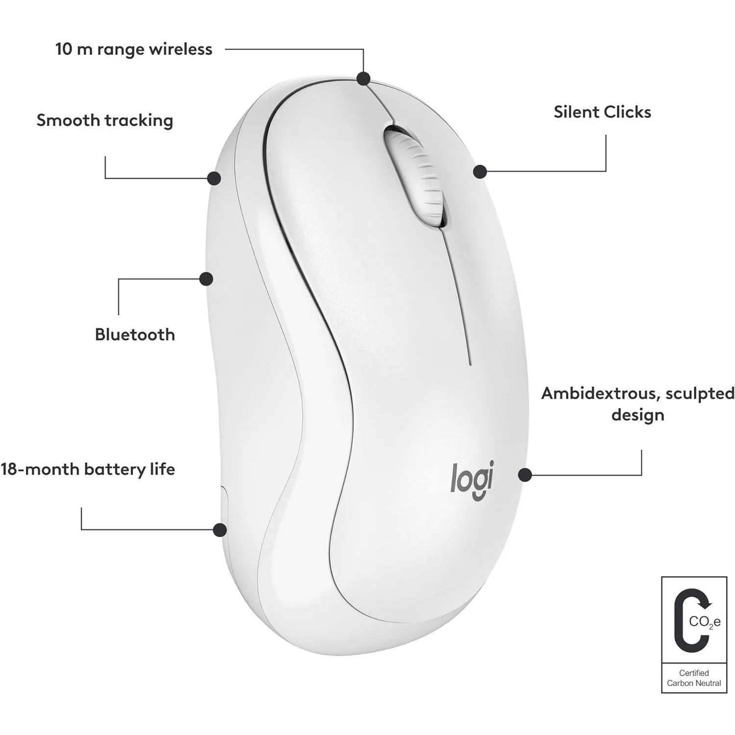 Logitech M240 Silent Bluetooth Wireless Mouse