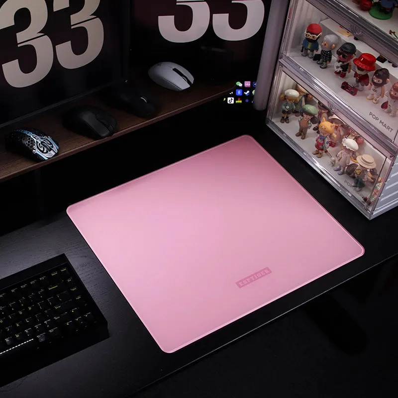 Lotus Pink | Glass | Pink Label | Large Mousepad