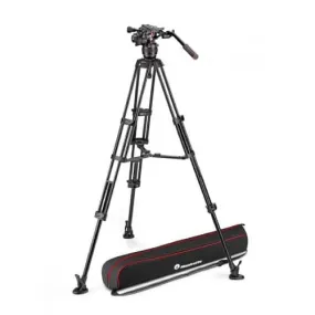 Manfrotto Nitrotech 608 version Video Tripod Kit (3 Sec - Twin Aluminium)