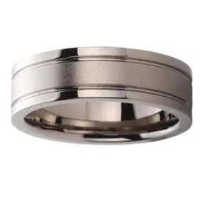 MEN'S TITANIUM SATIN BAND