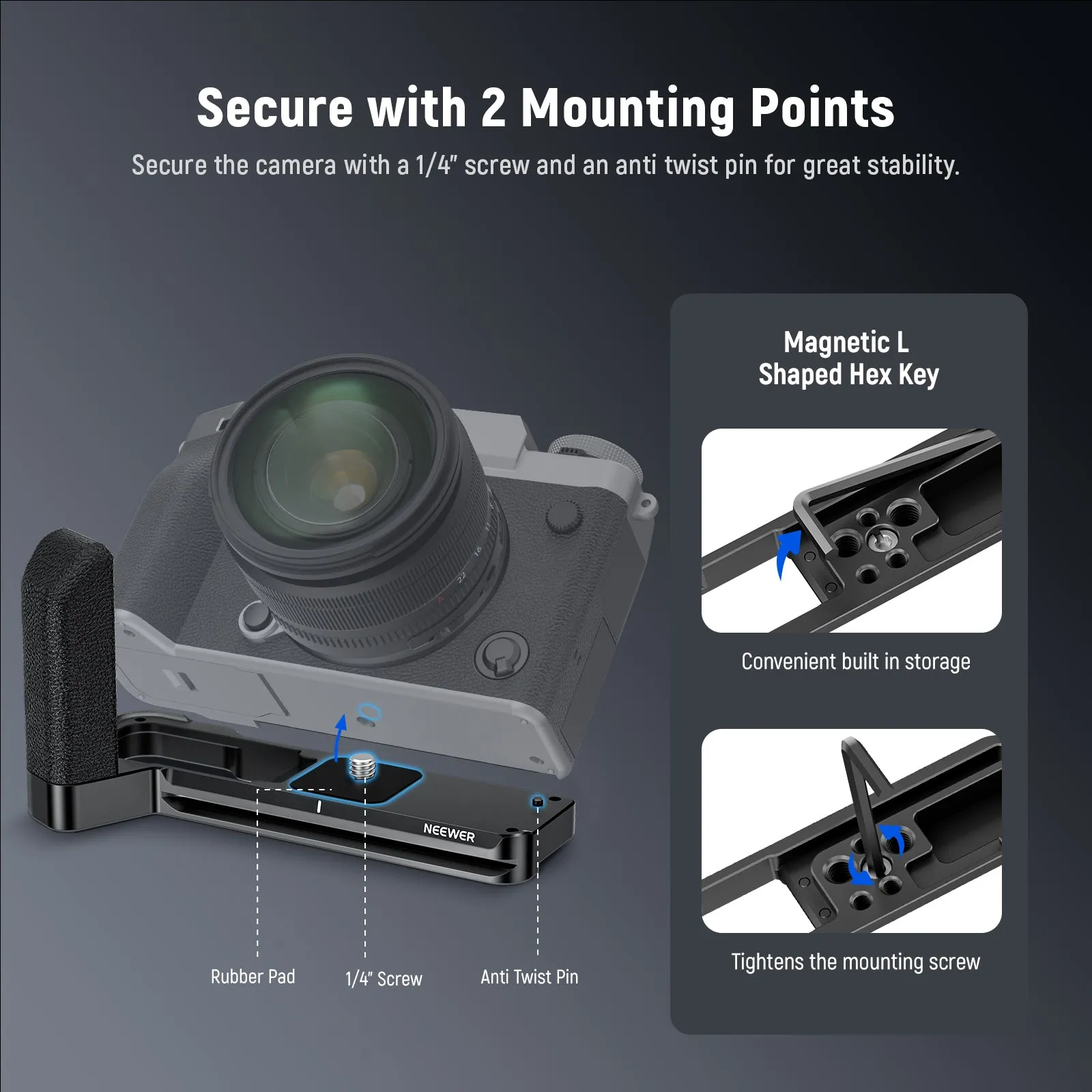 NEEWER CA014G L Handlegrip For Fujifilm X-T5