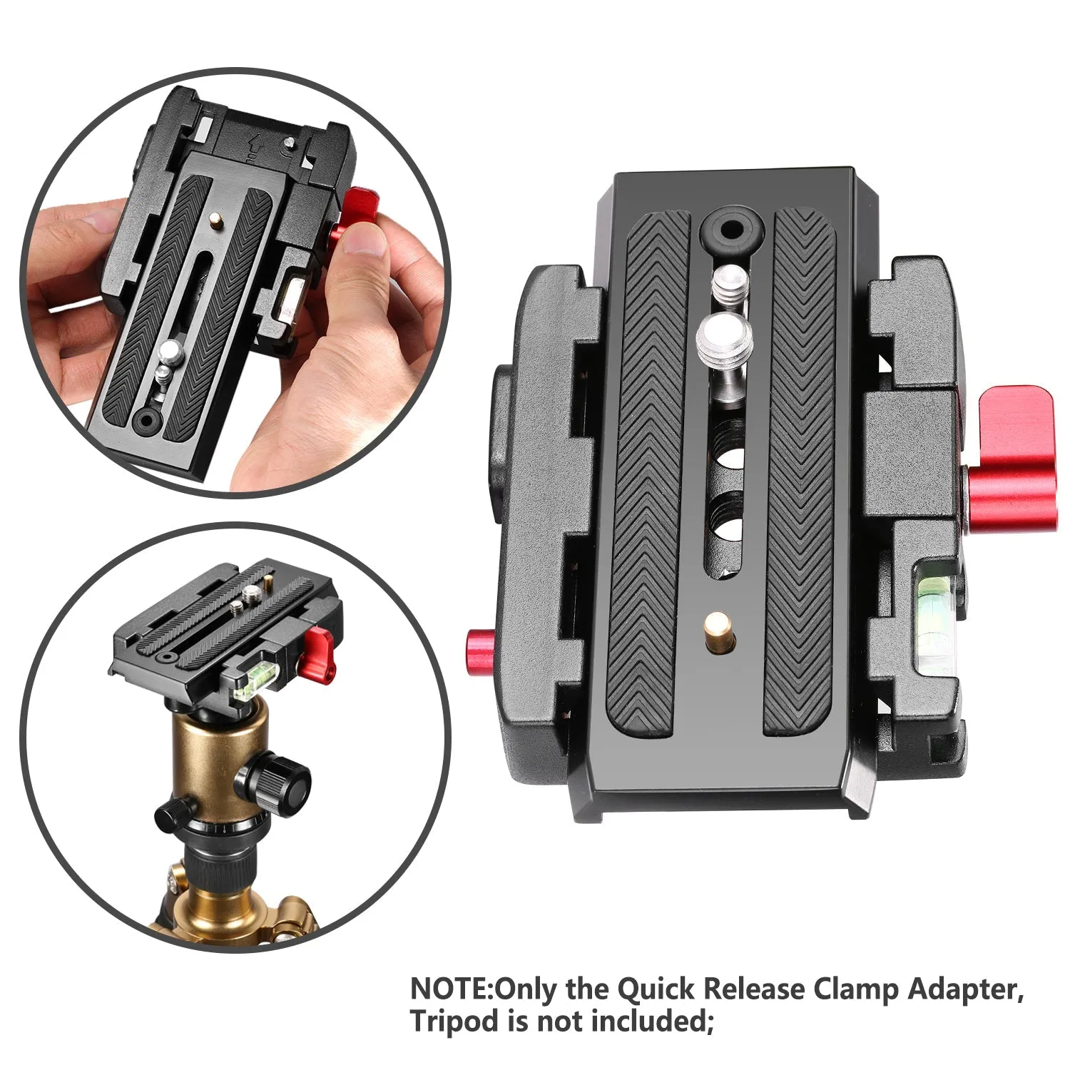 NEEWER Professional Aluminum Alloy Quick Shoe Plate Adapter