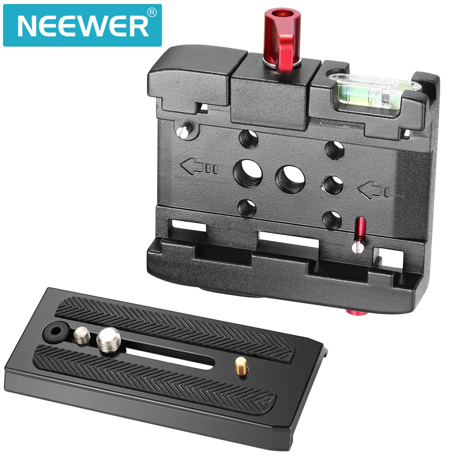 NEEWER Professional Aluminum Alloy Quick Shoe Plate Adapter