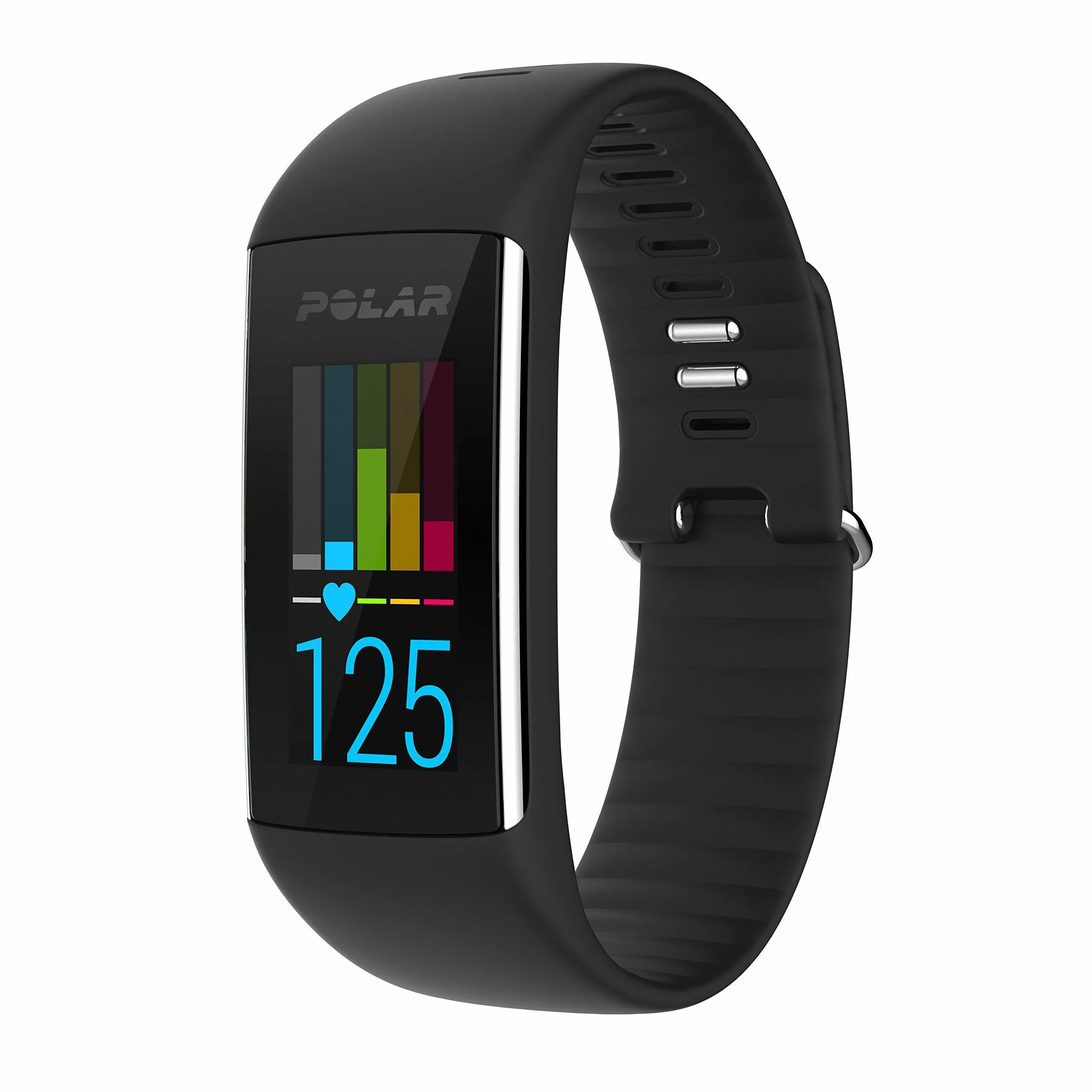 Polar A360 Fitness Tracker with Wrist Heart Rate Monitor (Black, Small)