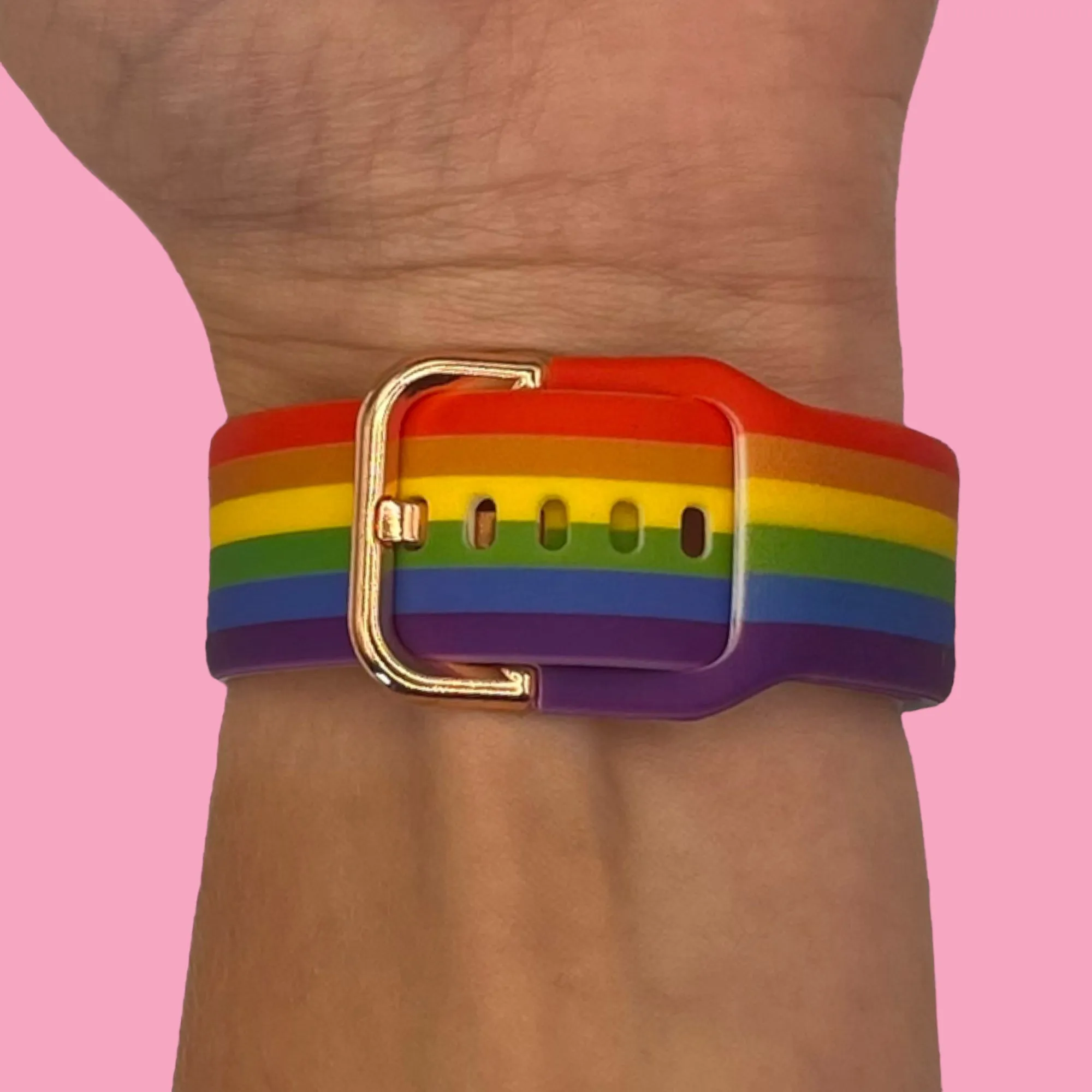 Rainbow Watch Straps compatible with the Fitbit Versa