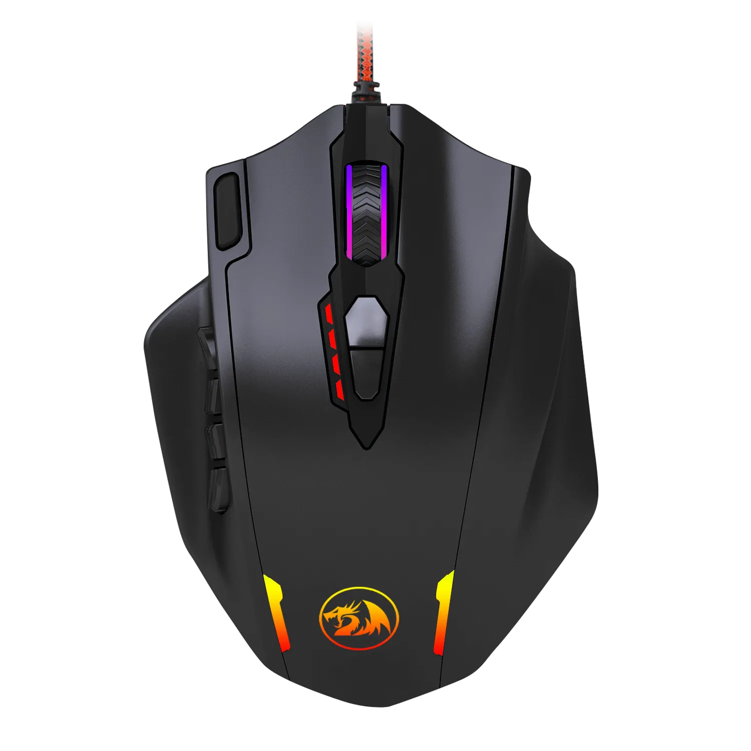 Redragon IMPACT 12400DPI MMO Gaming Mouse - Black - RD-M908