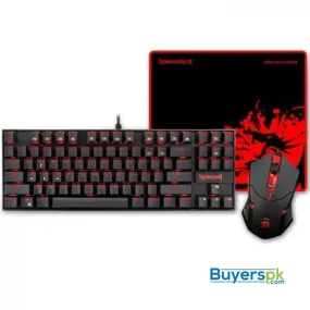 Redragon K552-ba 3 in 1 Combo - Mechanical Gaming Keyboard & Mouse