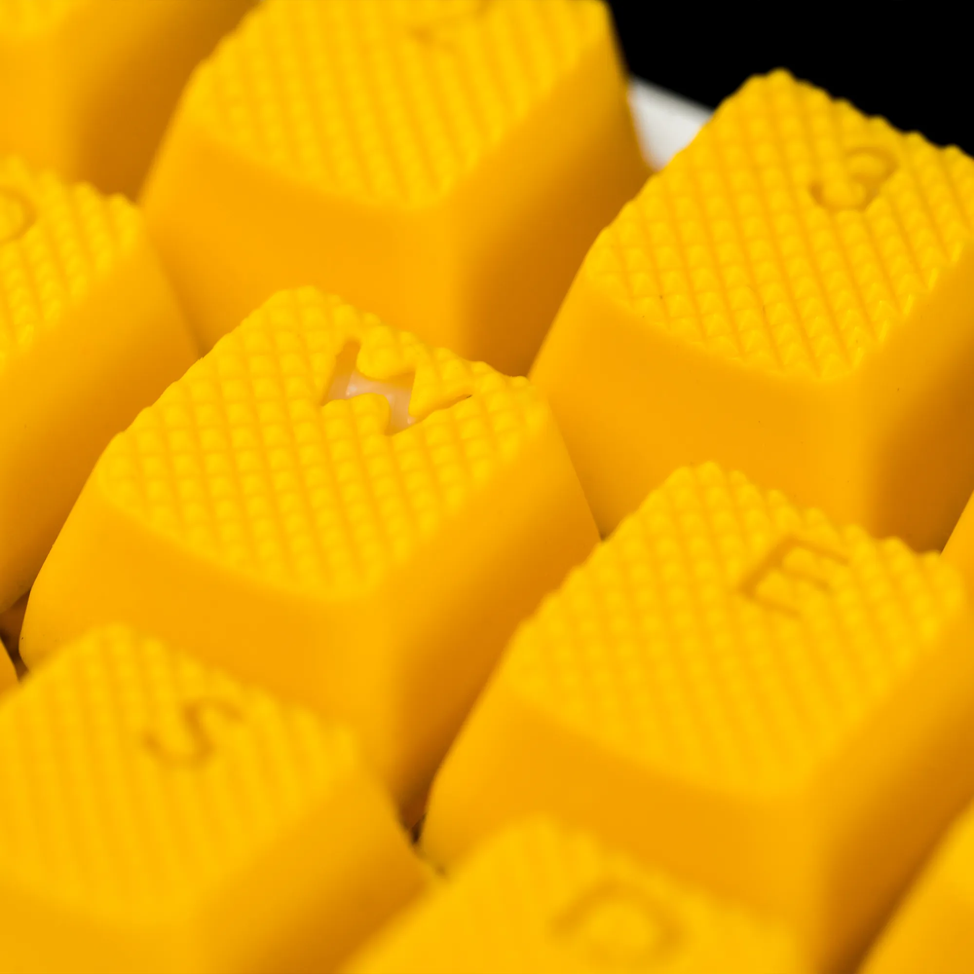 Rubberized Gaming Keycaps (Yellow)