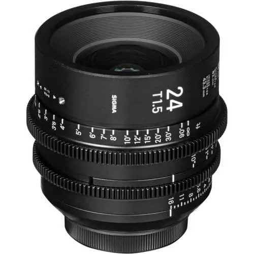 Sigma 24mm T1.5 Canon EF Mount Cine Lens