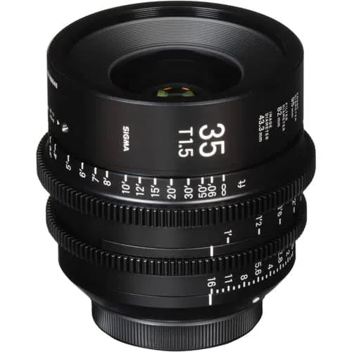 Sigma 35mm T1.5 Cine Lens for PL Mount