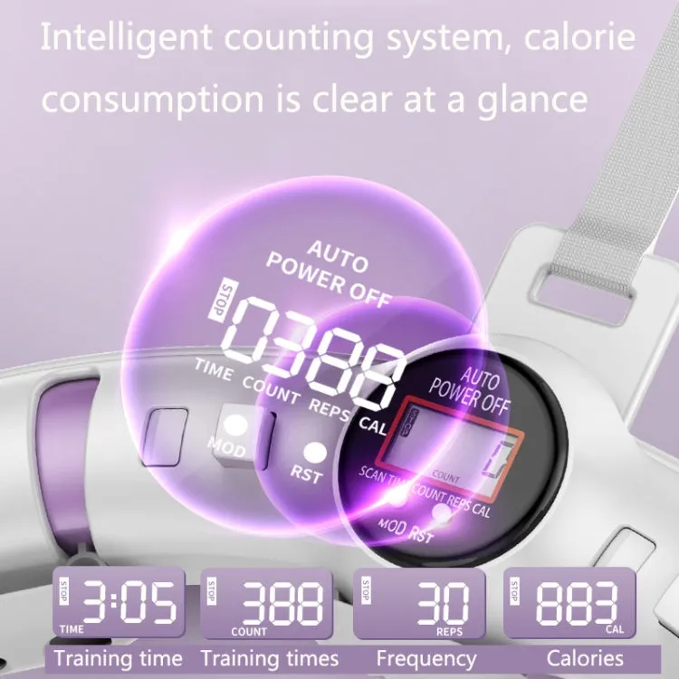 Slimming Massage Smart Counting Weight-Bearing Fat Loss Fitness Circles, Specification: 12 Knots (Taro Purple)