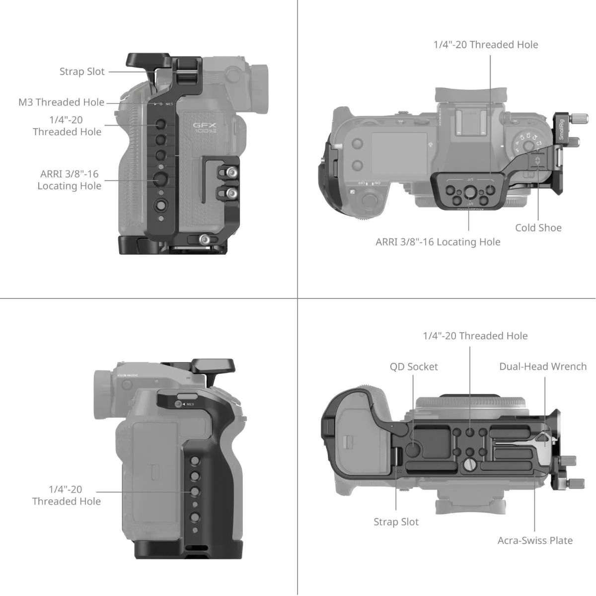 SmallRig Cage Kit for FUJIFILM GFX100S II 4715