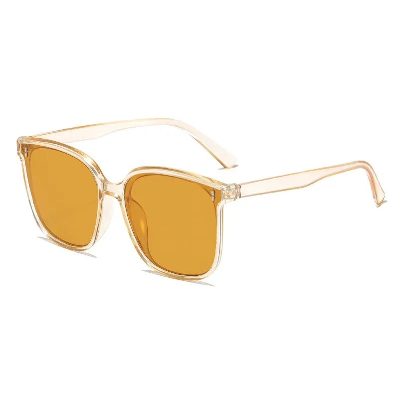 Square Women Designer Retro 2024 High-Quality New Oversized Brand Sunglasses