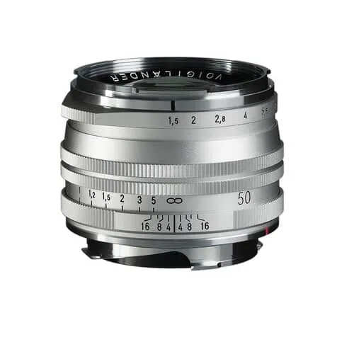 Voigtlander NOKTON Vintage Line 50mm f/1.5 Aspherical II MC Lens (Silver) - Leica M Mount